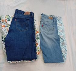 CR11787 Upcycled Levi’s Flare Jeans