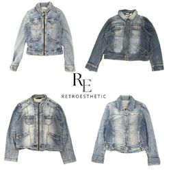 Y2K Unique Girl Denim Jacket RE-3777
