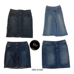 Vintage Blue Denim Skirt – Women’s Casual Wear (GR..