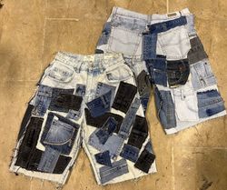 Upcycled Denim Patchwork Jorts
