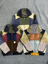 Upcycled Carhartt Corduroy Hoodie