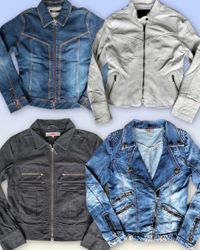Denim Zipper jacket 15 pieces