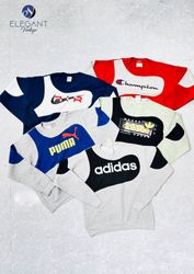 Upcycled Puma & Mix Branded Sweatshirt - EVR0440