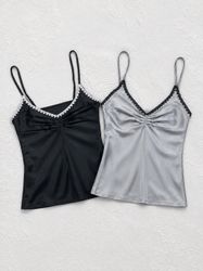 Upcycled Satin Cami Tops