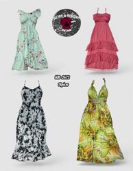 Y2k floral dresses WR-2472