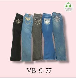 Y2K Flare Embroidered Jeans Wholesale Bundle (VB-9..