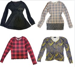 Y2k style long sleeves top