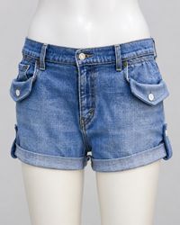 CR2249 UPCYCLED LEVI’S UTILITY CUFFED DENIM SHORTS