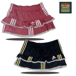 Upcycled Adidas Double-Layer Skirt