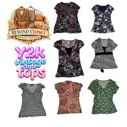 Y2K vintage style tops
