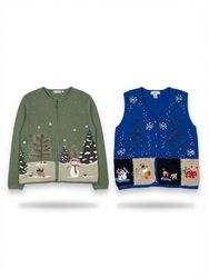 (FV-2470)     Vintage Christmas Knitwear Mix | Fes..