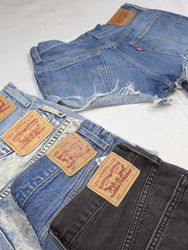 Levi's mini denim shorts