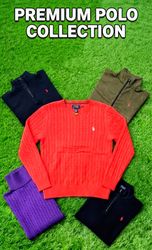 Premium Mixed Knitwear & Half-Zip Bundle – 10 PCs ..