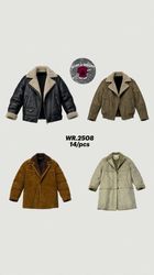 Y2K shearling jackets and suede coats WR-2508