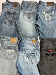 R763 Y2k Flared Denim Jeans