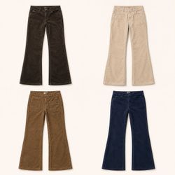 Y2K Corduroy Flare Pants Collection