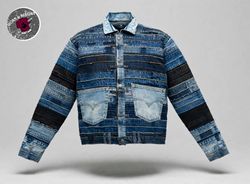 Upcycled Levi's Denim Belted Jacket