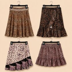 Y2k Wild Print Skirts