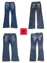 BACK EMBALISHMENT Y2K INSPIRED JEANS