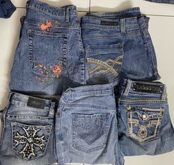 Y2K embellished jeans