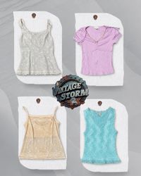 Y2K Fairy Core Poly Blouse