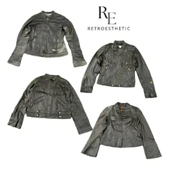 Y2K Unique Girl Leather Jacket Re-3655