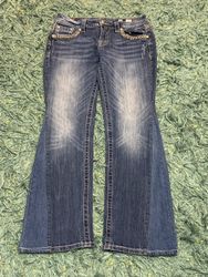 Upcycled Miss Me Flare Jeans (Dc-09-87)