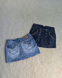 Y2K Denim Micro Mini Skirts