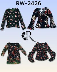 Y2K Unique Girl Printed Full Sleeve Tops RW-2426