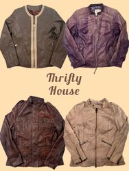 Y2K Statement Leather Jackets(TH/817)