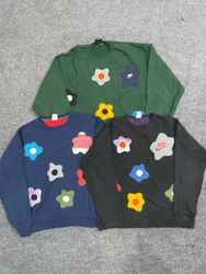 Upcycled Nike Flower Sweatshirt