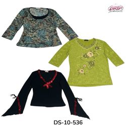 Blouses imprimées pour femmes (DS-10-536)