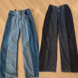 Upcycled Wide Leg Jeans