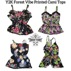 Y2K Forest Vibe Printed Cami Tops TY-164