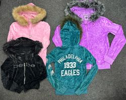 Y2K Pink By Victoria Secret & Bebe Fur Hoodies