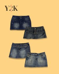 Y2K Vintage Denim Mini Skirt Bundle (Yv-824)