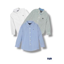 chemise à boutons pour enfants mixte de marque