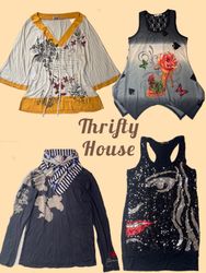 Y2K Printed and Graphic long Tops(TH/848)