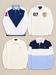Ralph Lauren and Lacoste Premium Rugby Shirts