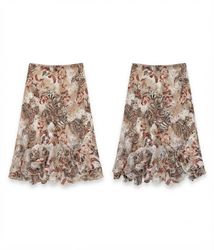 (FV-2173)     Floral & Animal Print Skirts – Women..