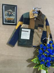 Veste patchwork Carhartt en upcycling 🐒🐒