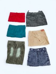 Corduroy mini skirts (B-24)