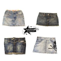 Gonna mini in denim Y2k NYC IT GIRL B2F-239