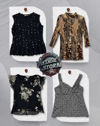 Y2K Grunge Poly Blouse