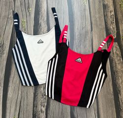 Upcycled Y2K Inspired Adidas Lace Up Top