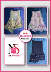 Y2k Floral Print Midi and Maxi Skirts