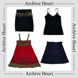 Y2K Grange & Bohemian Mix: Skirts, Camis & Tops (A..