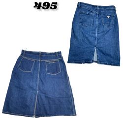 Denim Mix Midi Skirts (brands) Guess , levis & Sty..