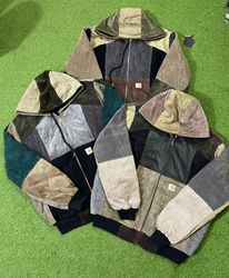 Upcycled Carhartt corduroy Hoodie jacket