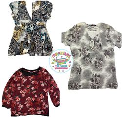 Vintage Y2K Printed Top Bundle – 10pcs | VR321 🌹✨